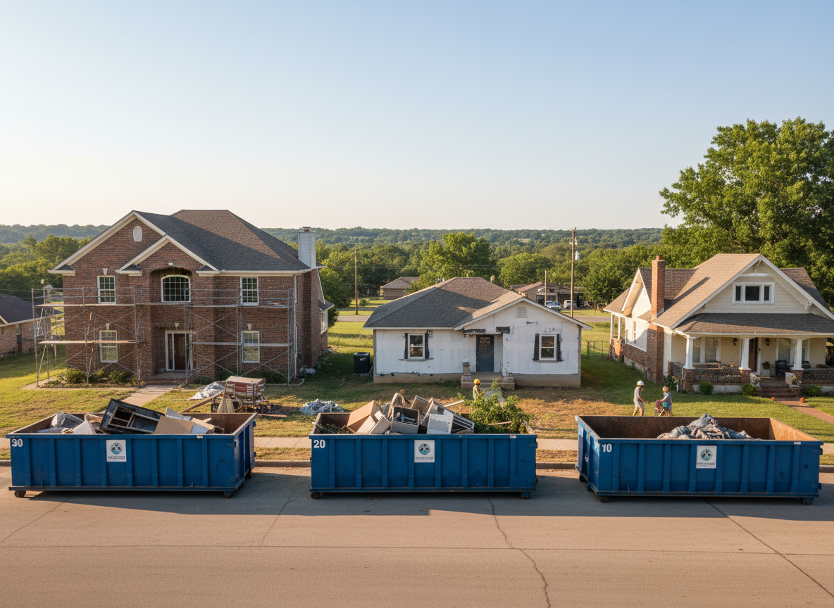 Roll Off Dumpster Sizes for Fort Gibson Home Renovations